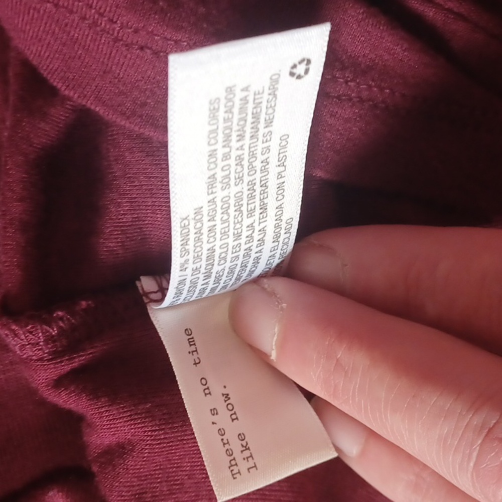 A New Day Maroon Sleeveless Top With Pom Pom Accent - Picture 11 of 12